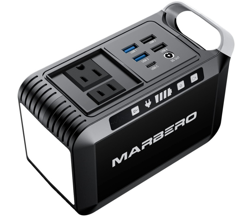 Estación de Energía Portátil 24000mAh con Enchufe AC 110V 120W para Camping