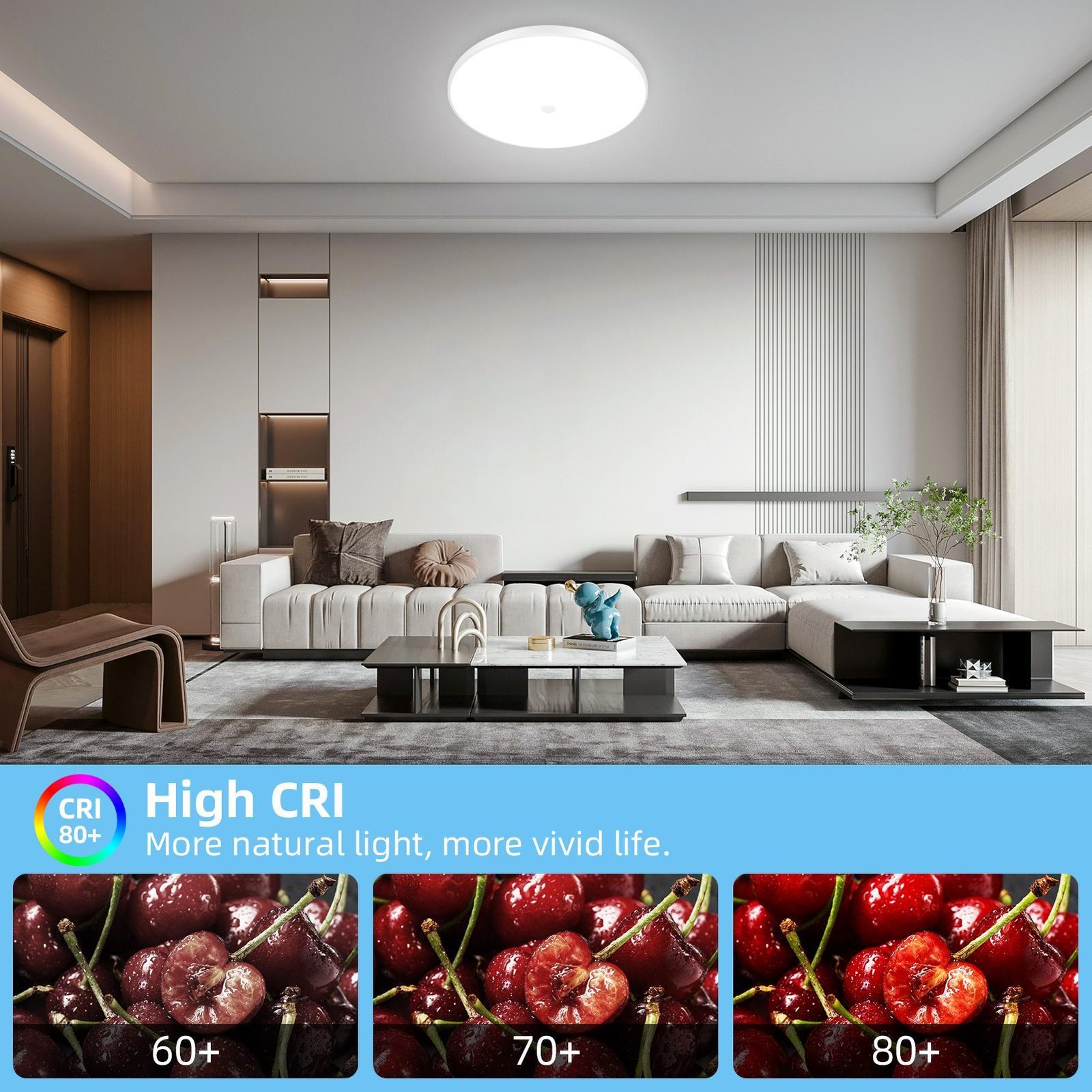 1-100PCS LED Ceiling Light 18W/24W/36W Sensor Light Suitable For Indoor Use
