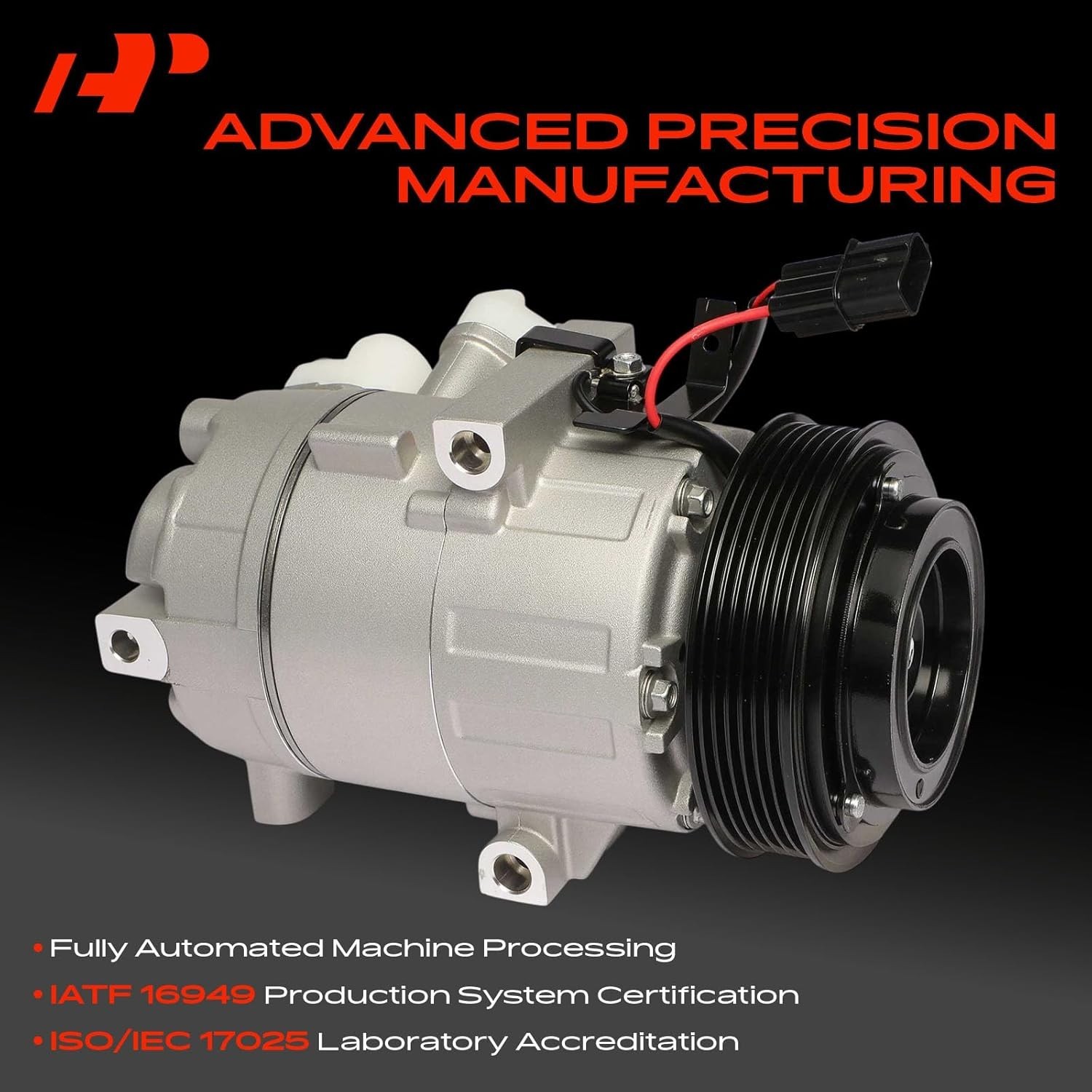 Air Conditioner AC Compressor with Clutch Compatible with Kia Forte 2022 2023 20