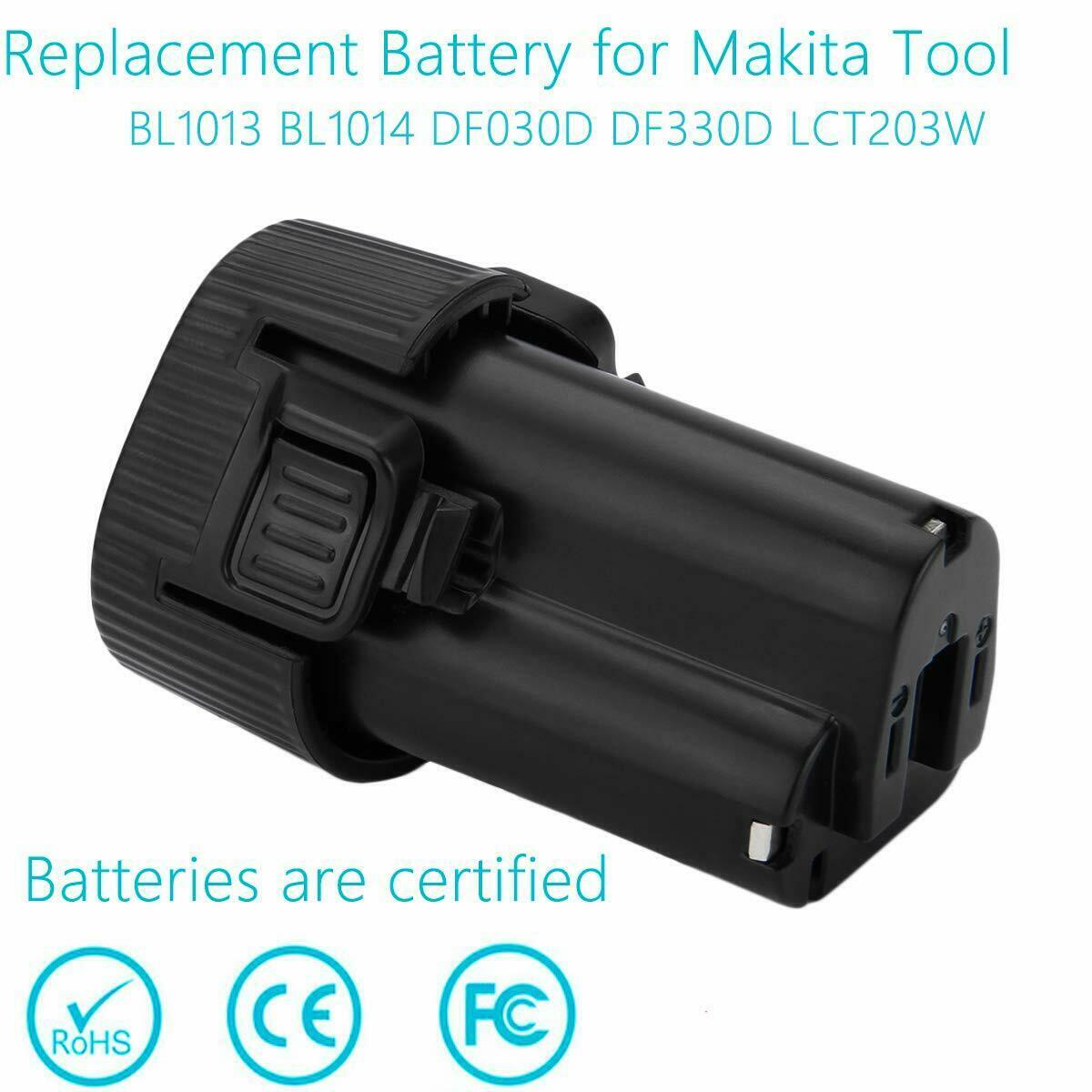 2X For Makita BL1014 4.8Ah Lithium-Ion Battery BL1013 10.8V 195332-9 194550-6