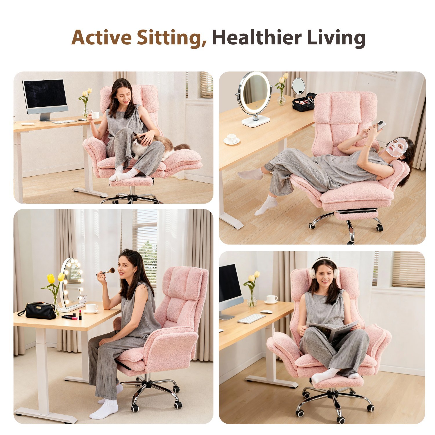Ergonomic Office Chair Desk Chair Computer Gaming Chair High Back Adjustable NEW