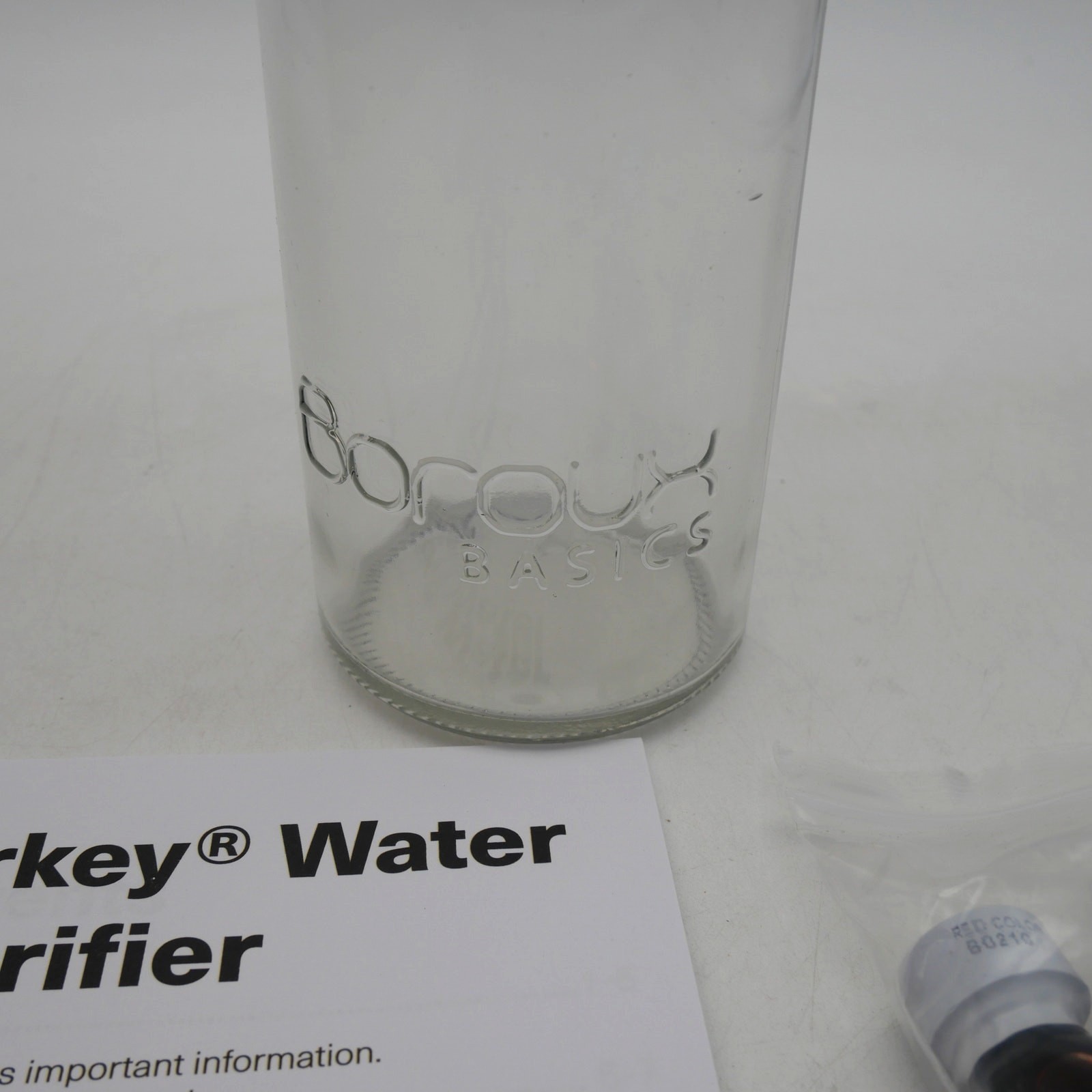 NEW Berkey Filter Prime Rite Priming Filter Kit+ 16.9 Glass Boroux Bottle w/ Lid