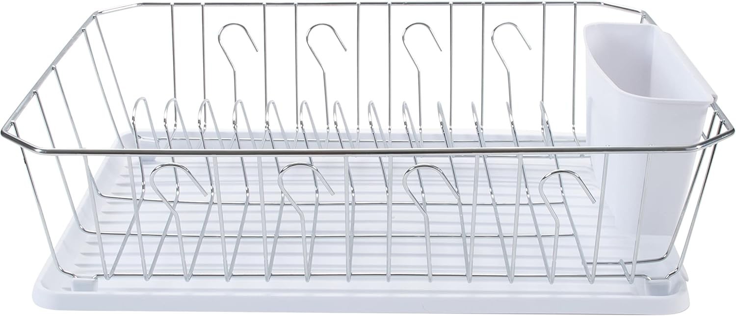 Kitchen Dish Rack Food Products Drying Rack Large, White For Dish Drainer