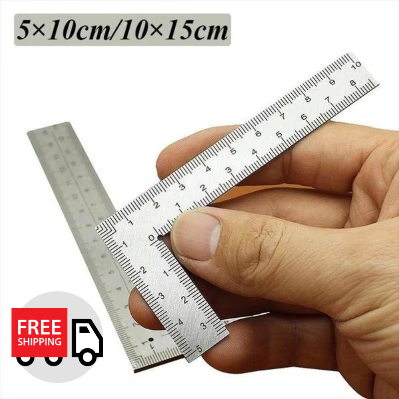 Right Angle Ruler Stainless Steel L Square Ruler Small Measuring Layout Tool