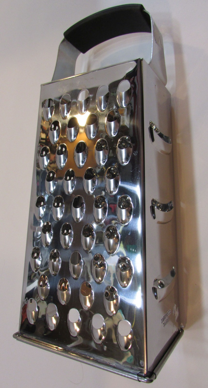 New Vintage 2000s Farberware Tapered Square Stainless Steel 9.5″ Tall Box Grater