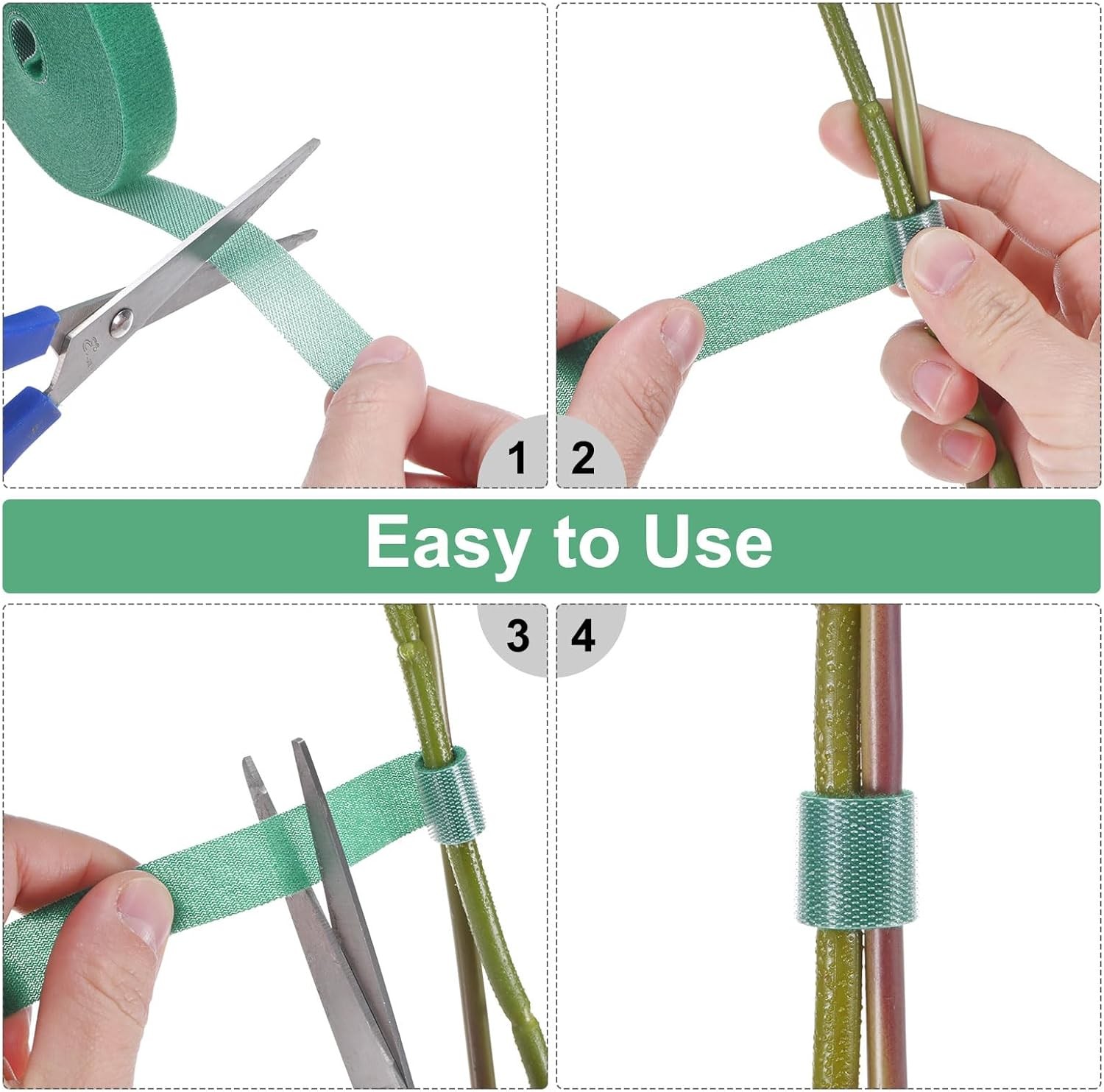 2pc Garden Hook and Loop Plant Ties Multi-Purpose Use