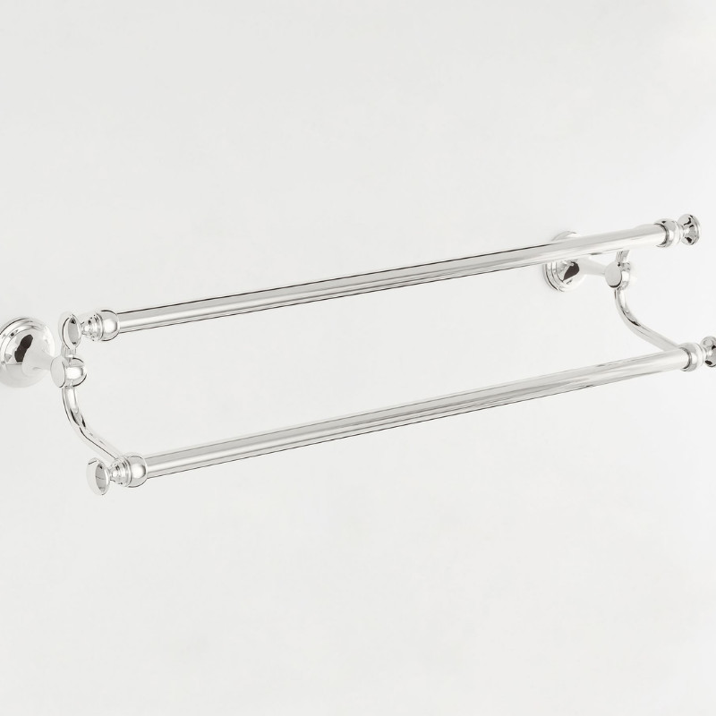Bestseller Pottery Barn Mercer Double Towel Bar Polished Nickel