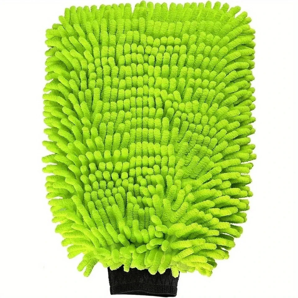 2 Pack Microfiber Car Wash Mitt Scratch Free Ultra Absorbent Car Cleaning Gloves