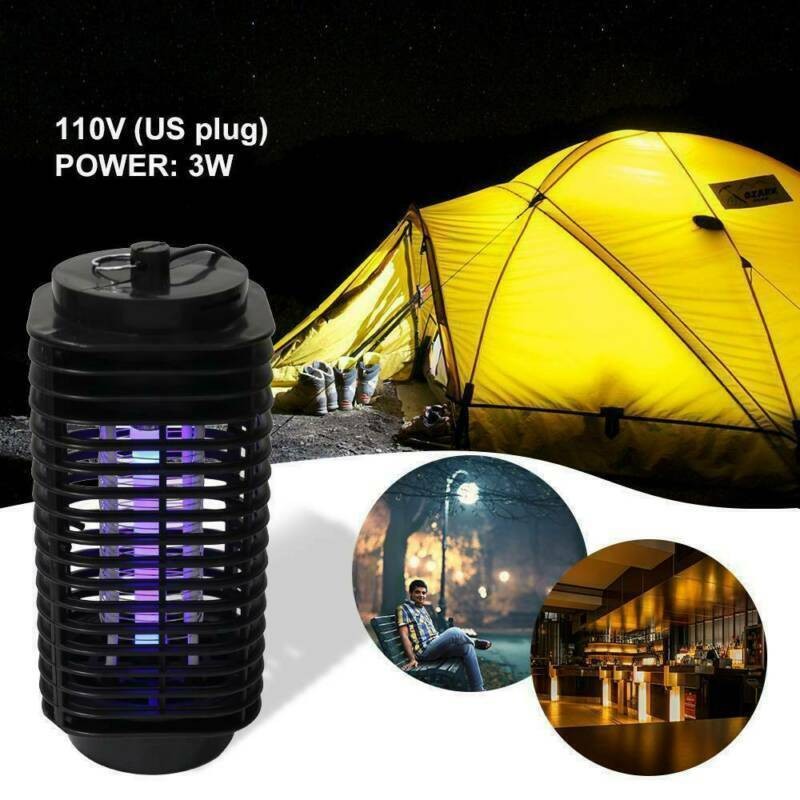 1~4PCS Electric Mosquito Insect Zapper Fly Bug Killer Trap LED Lamp Pest Control
