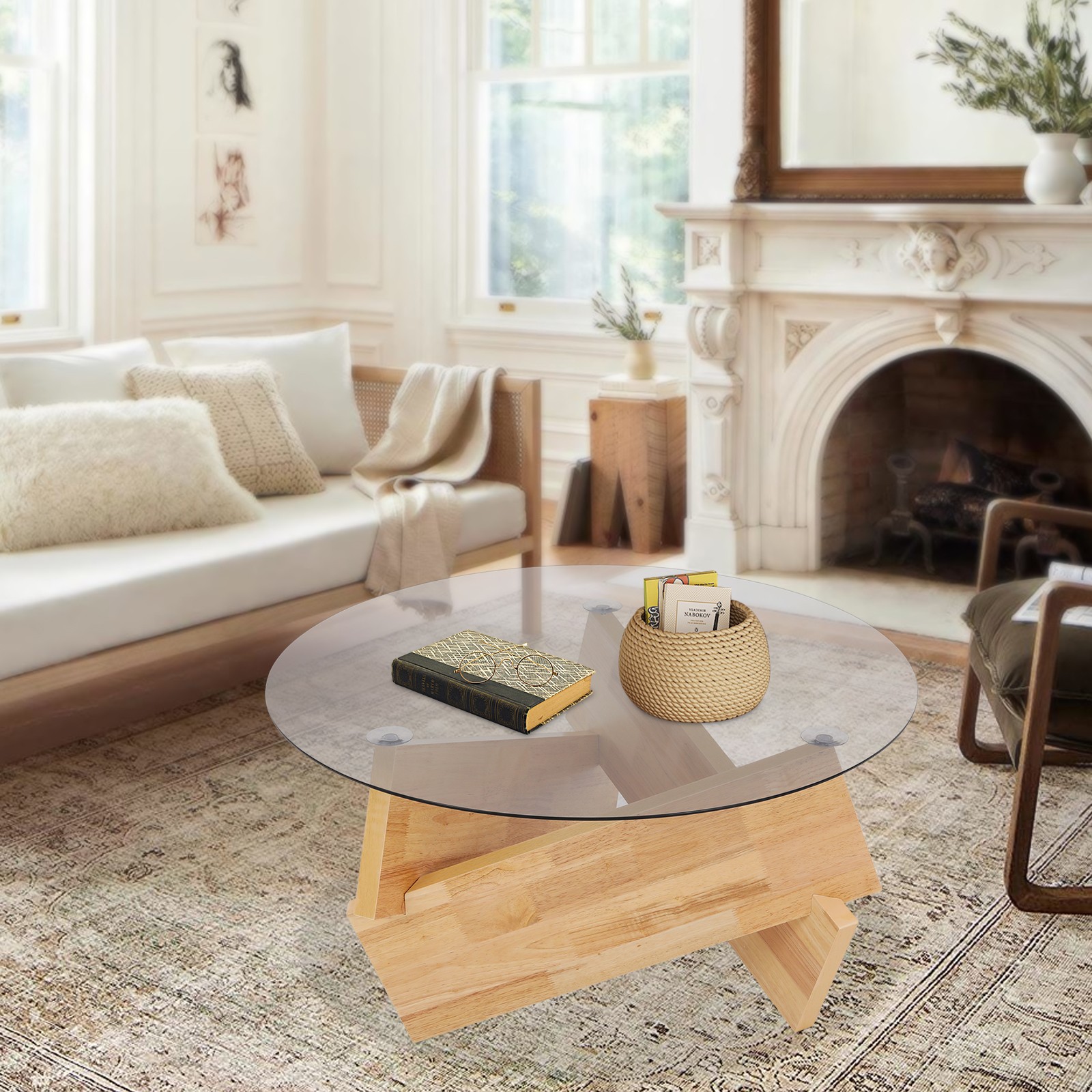 41cm(H)*80cm(D) Side/End Table, Sofa Side Table, Freestanding Tea/Coffee Table