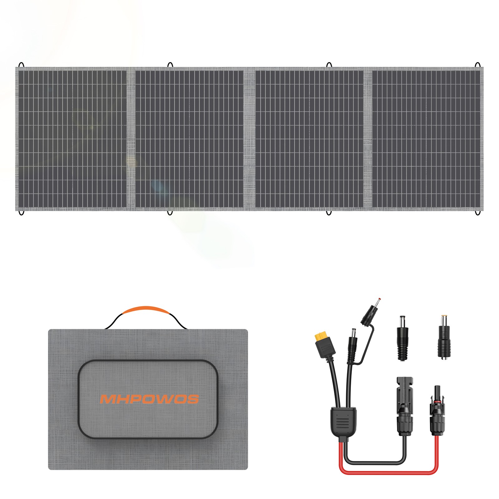 MHPOWOS 200W Portable Solar Panel Foldable Solar Modules for Camping Solar