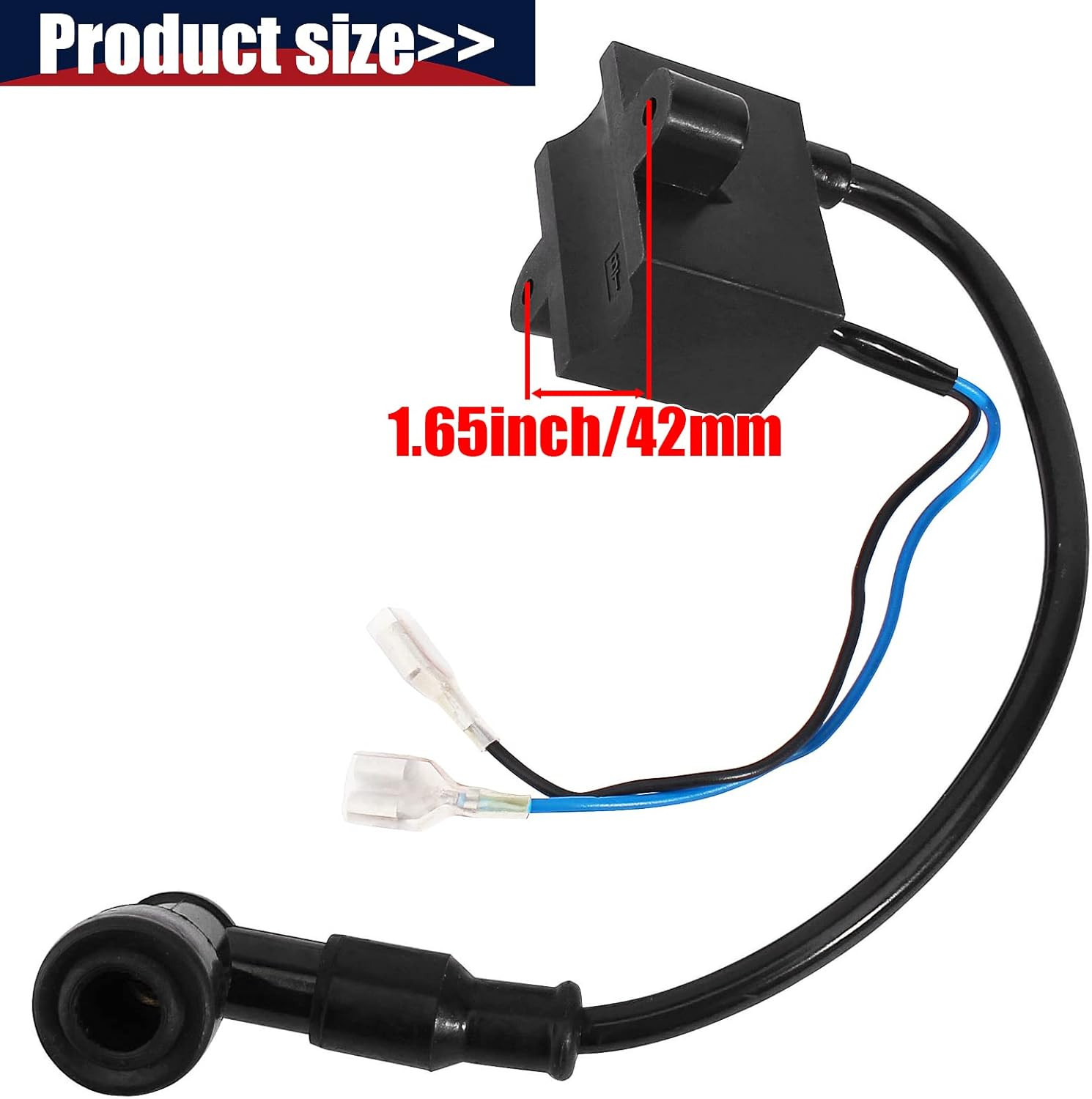 CDI Ignition Coil for 49Cc 50Cc 60Cc 66Cc 80Cc 2-Stroke Engines Motor Motorized
