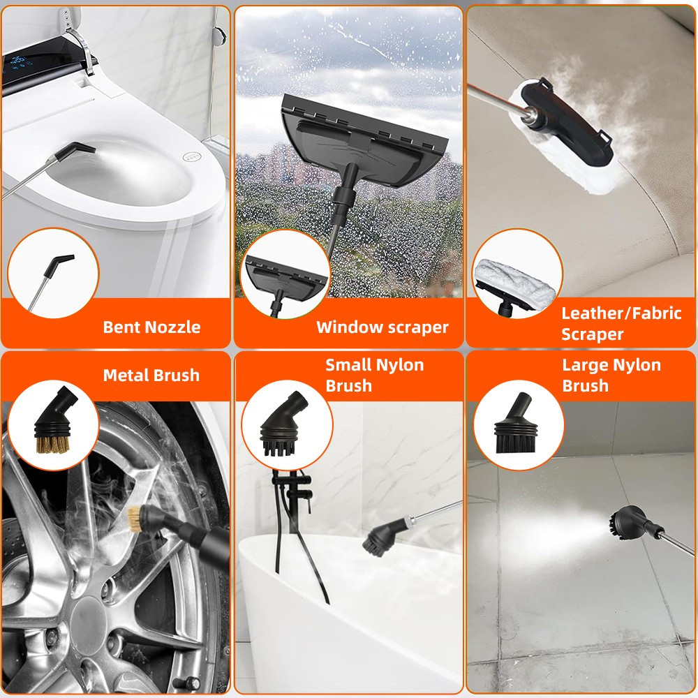 3000W Household Car Bathroom Steam Cleaner High Temp Pressure Cleaning Machine