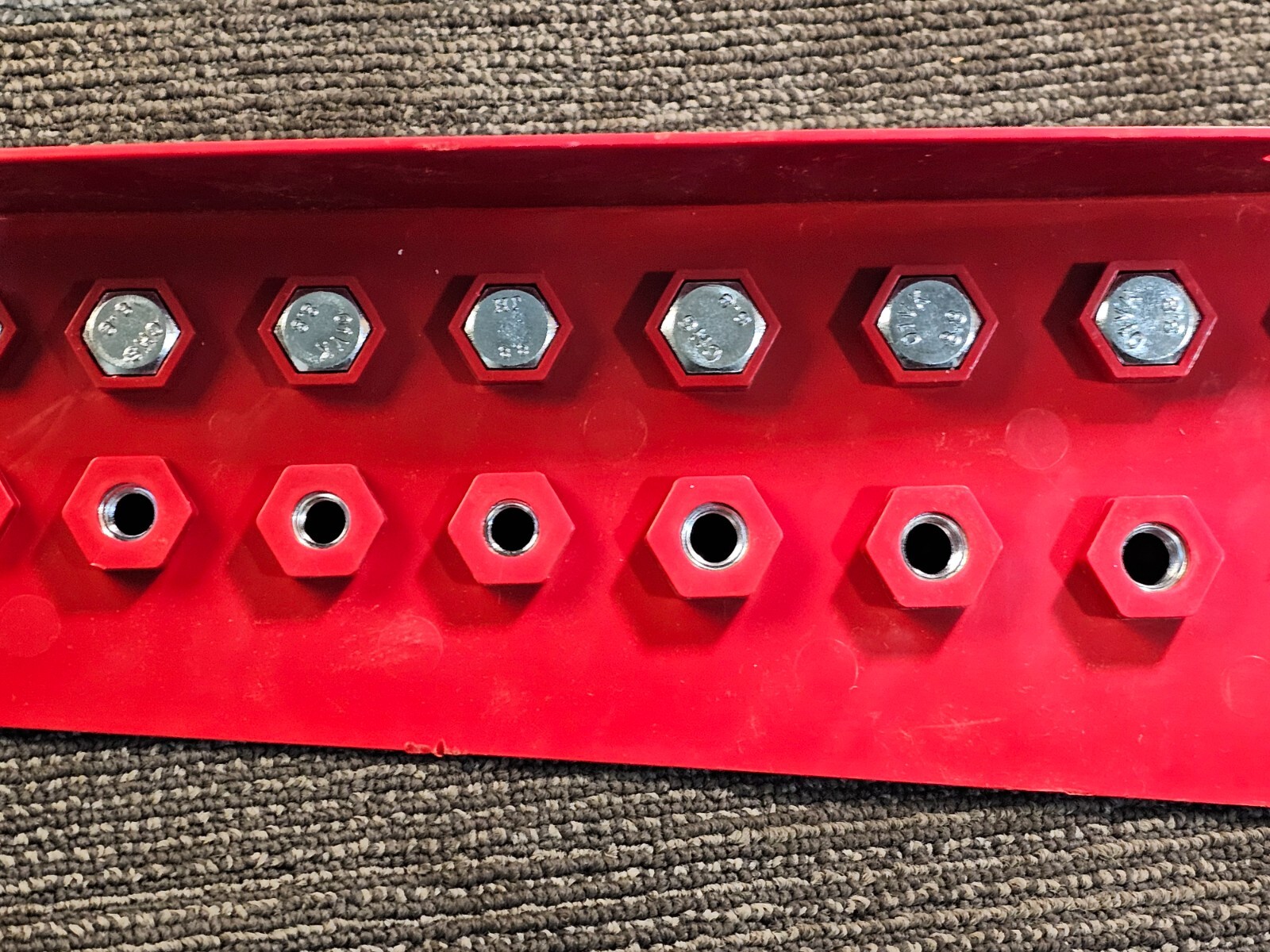 Monster Fastener Bolts GENUINE Fastener Gauge Bolt Metric Red Tool 89986