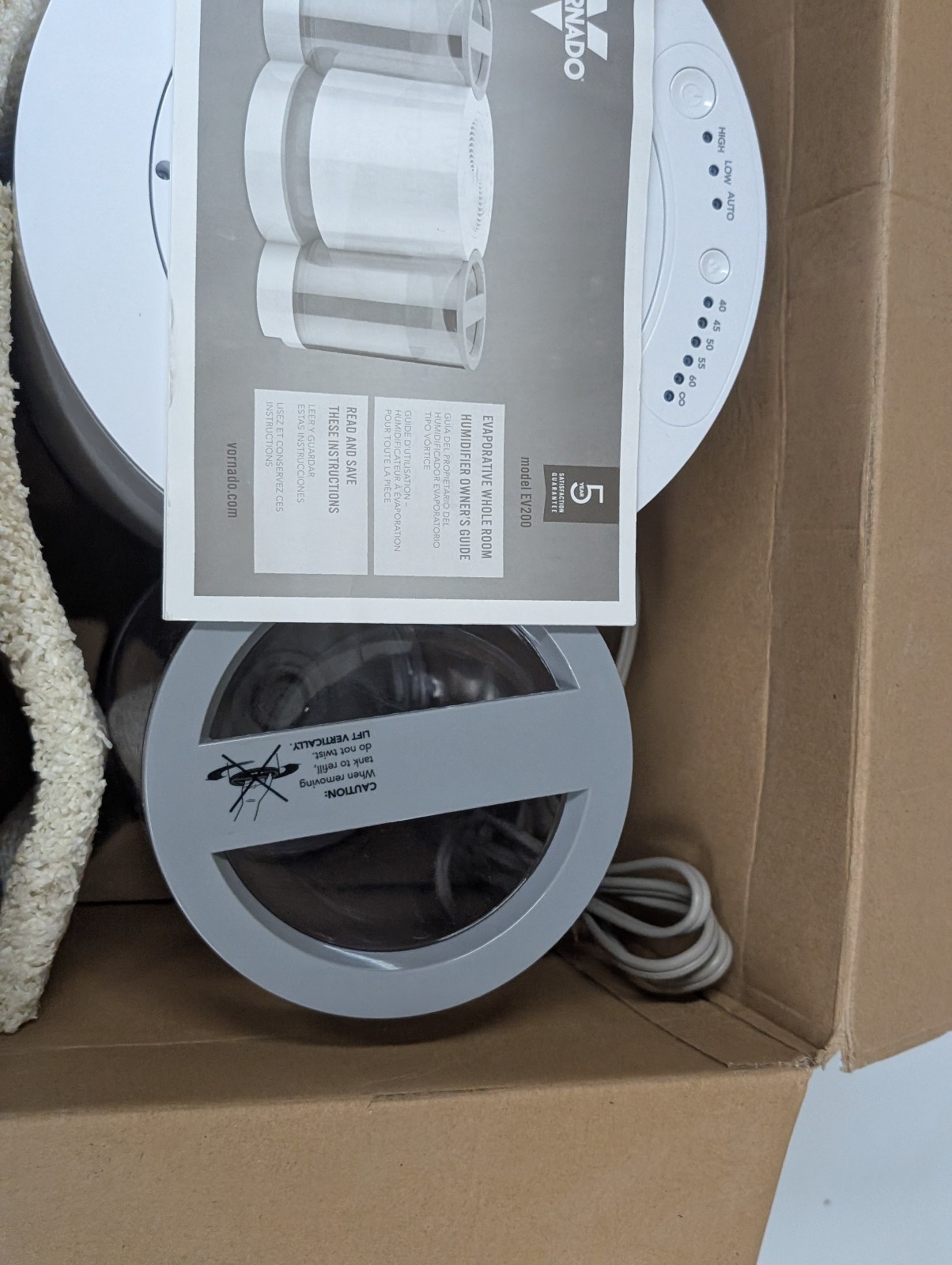 Vornado EV200 Evaporative Whole Room 700sqft Humidifier w/ Extra Tank Set NEW