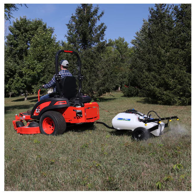 Master MFG 24 Gallon Deluxe Pull-Behind Broadcast Sprayer – 2.2GPM w 7 ft. Swath