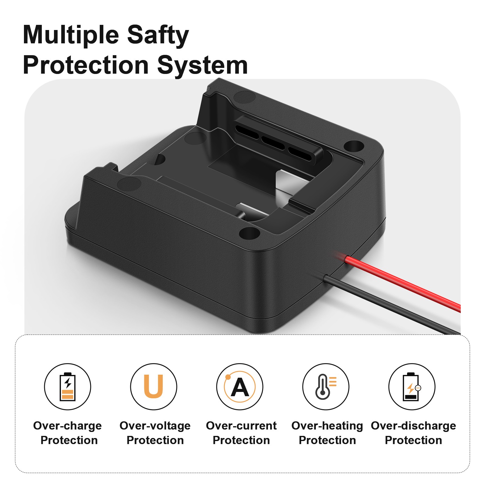DIY Power Wheels Adapter Connect Compatible With Milwaukee M18 18V Battery Dock