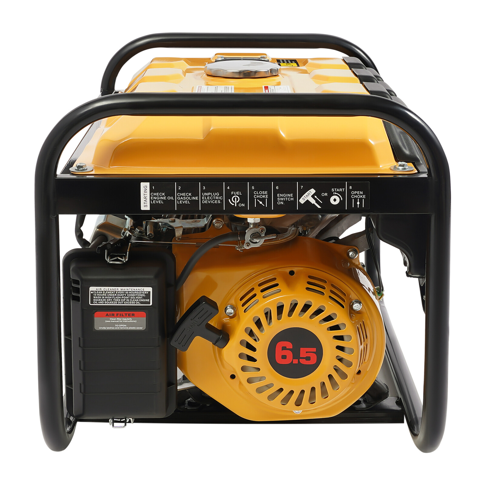 220V 4-Stroke Gasoline Generator Single Cylinder Portable Power Generator 6.5HP