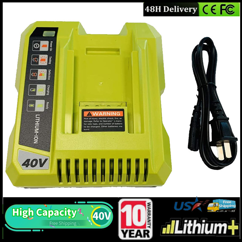 Replacement for Ryobi OP401 40Volt Lithium-Ion Rapid Battery Charger OP4015 NEW