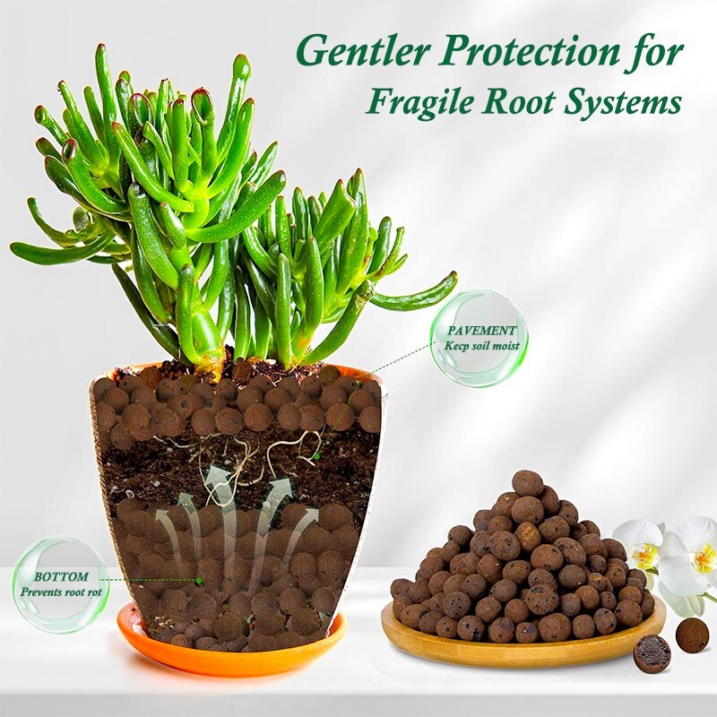 8-30 LBS organic expanded clay pebbles – 5-30mm, suitable for indoor plants