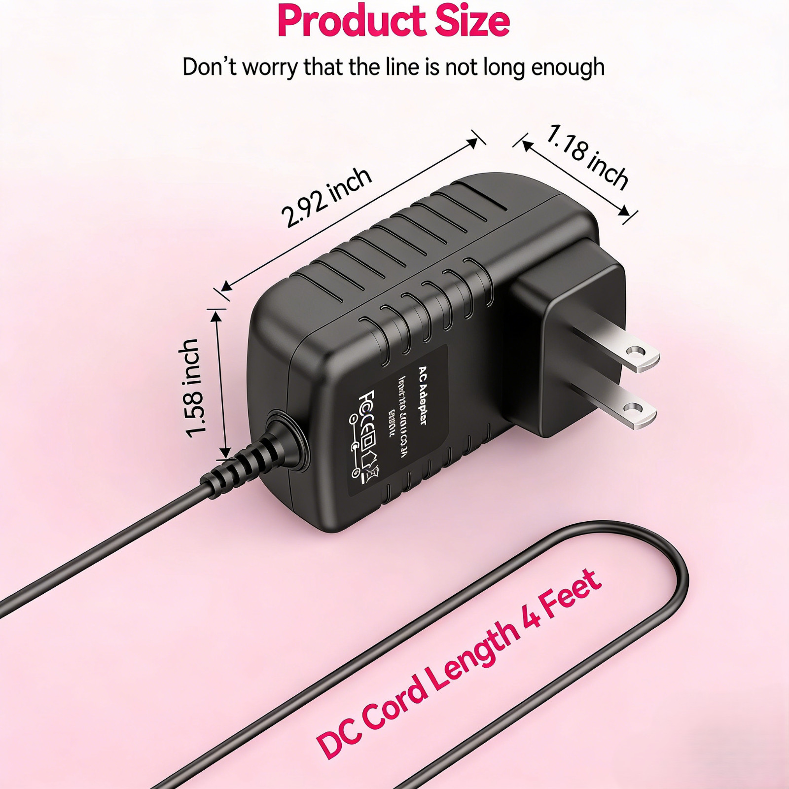 AC/DC Adapter Power For Yougfin 3.6VDC 1300mAh DC3.6V Cordless Screwdriver Drill