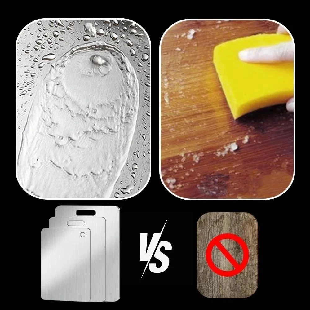 Titanium Cutting Board 100% Pure Titanium Cutting Boards for Kitchen 3 Sets