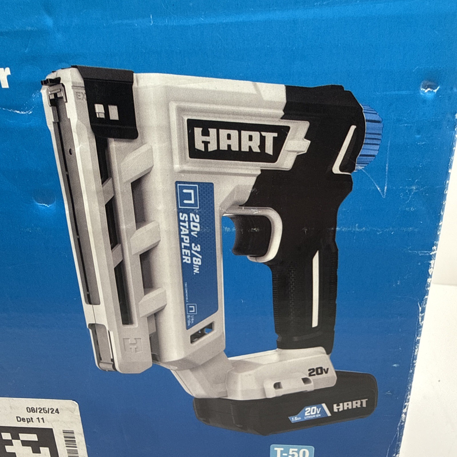 HART HPNR75B 20-Volt 3/8 Inch Crown Stapler No Hose Brand New Tool