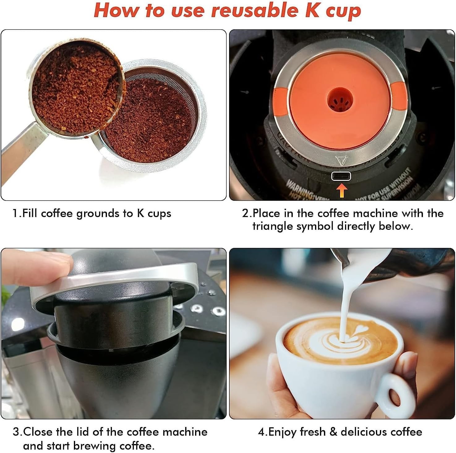 Easy-Clean Reusable K Cups for All Keurig Machines – Stainless Steel Quality