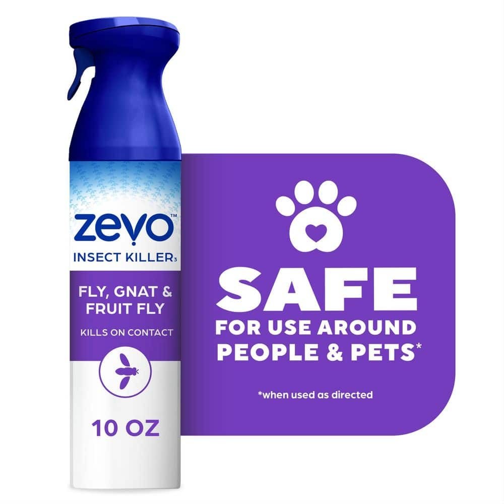 ZEVO 10 oz. Fly, Gnat and Fruit Fly Insect Killer Spray Free Shipping