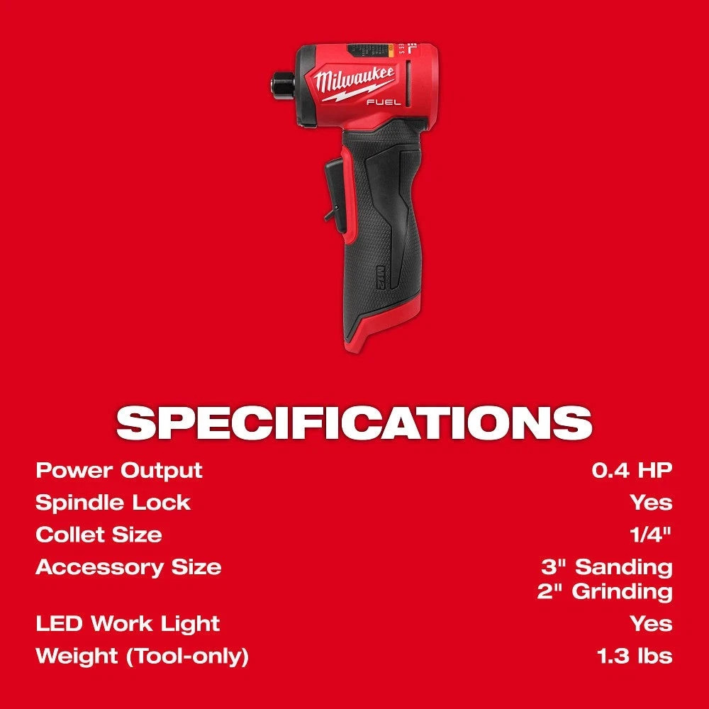 Milwaukee 3485-20 1/4″ Angle Die Grinder M12 FUEL 12 Volt