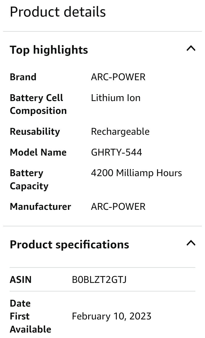 ARC-POWER Tools (SCUSL43) 4200mAh Red Lithium Ion Fuel Pack