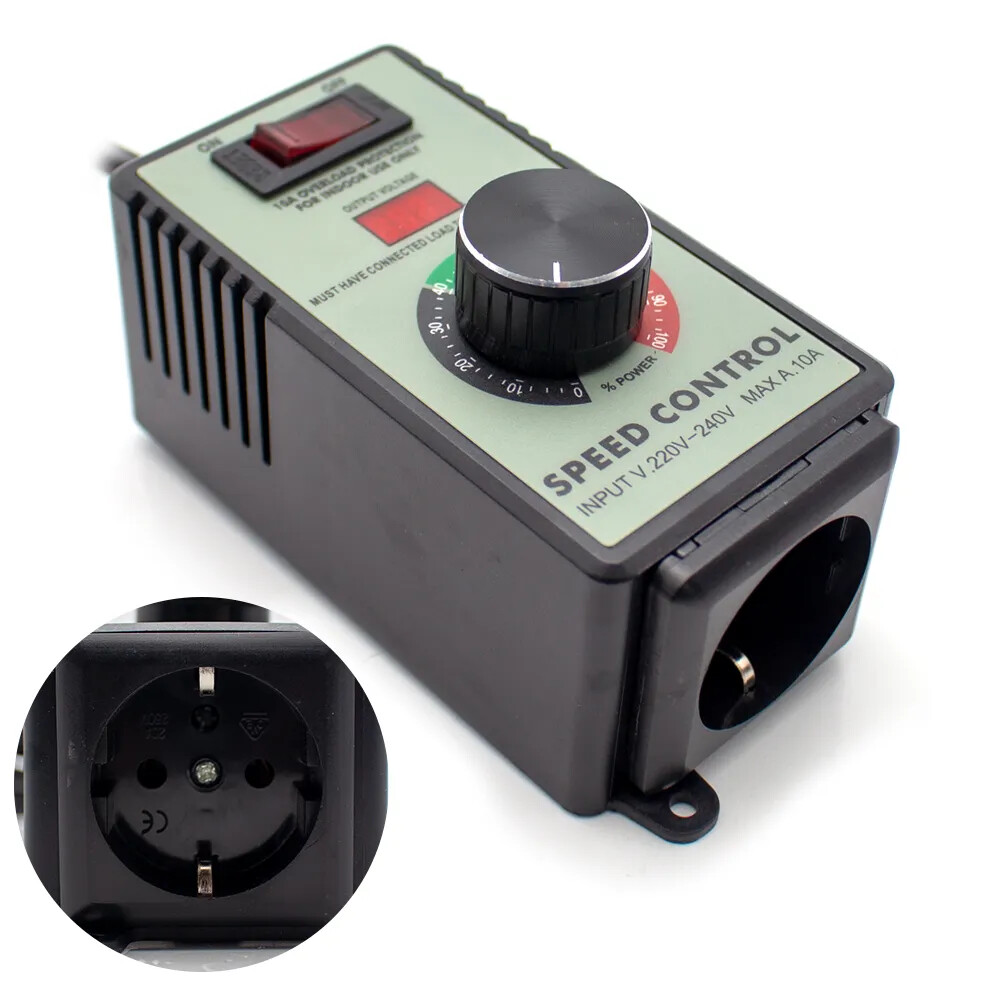 110V 220V Speed Controller Stepless Speed Control Switch Max 10A 4000W