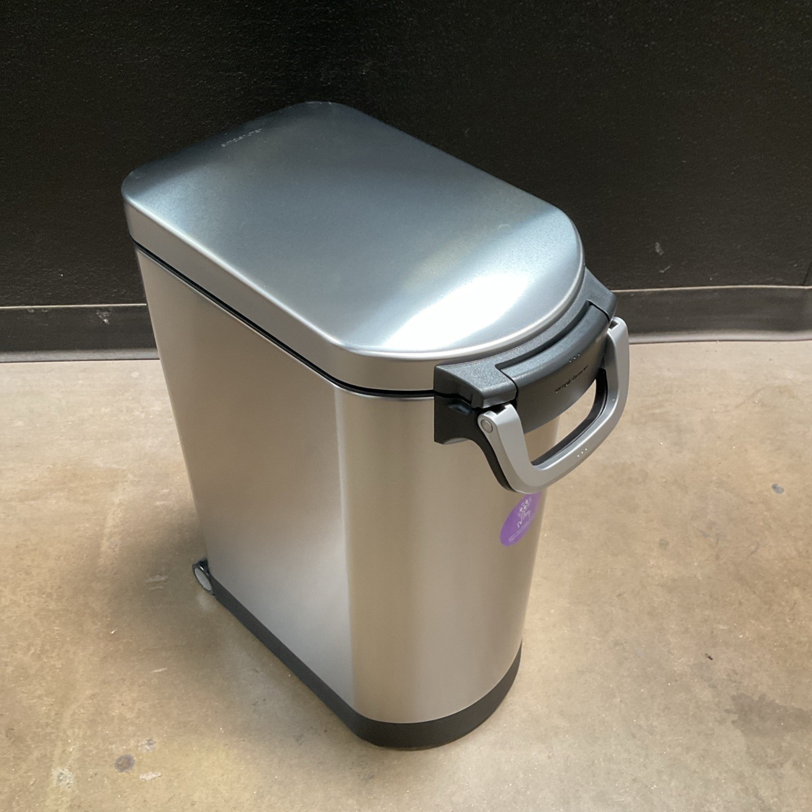 Simplehuman Food Storage Container Brushed Stainless Steel (CW1886) New Open Box