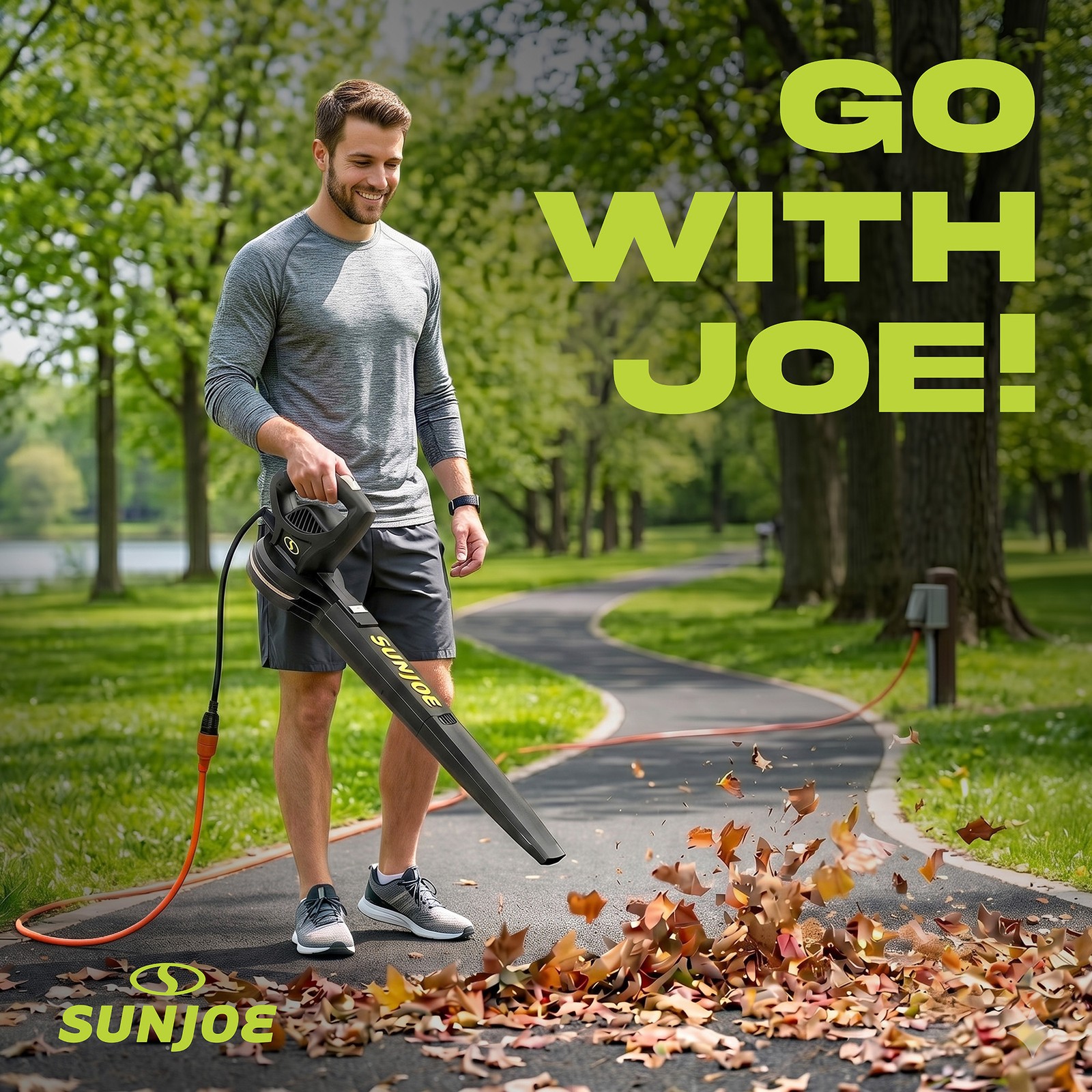 Sun Joe SBJ597E 155 MPH 6 Amp Lightweight Electric Powered Leaf Blower, Black