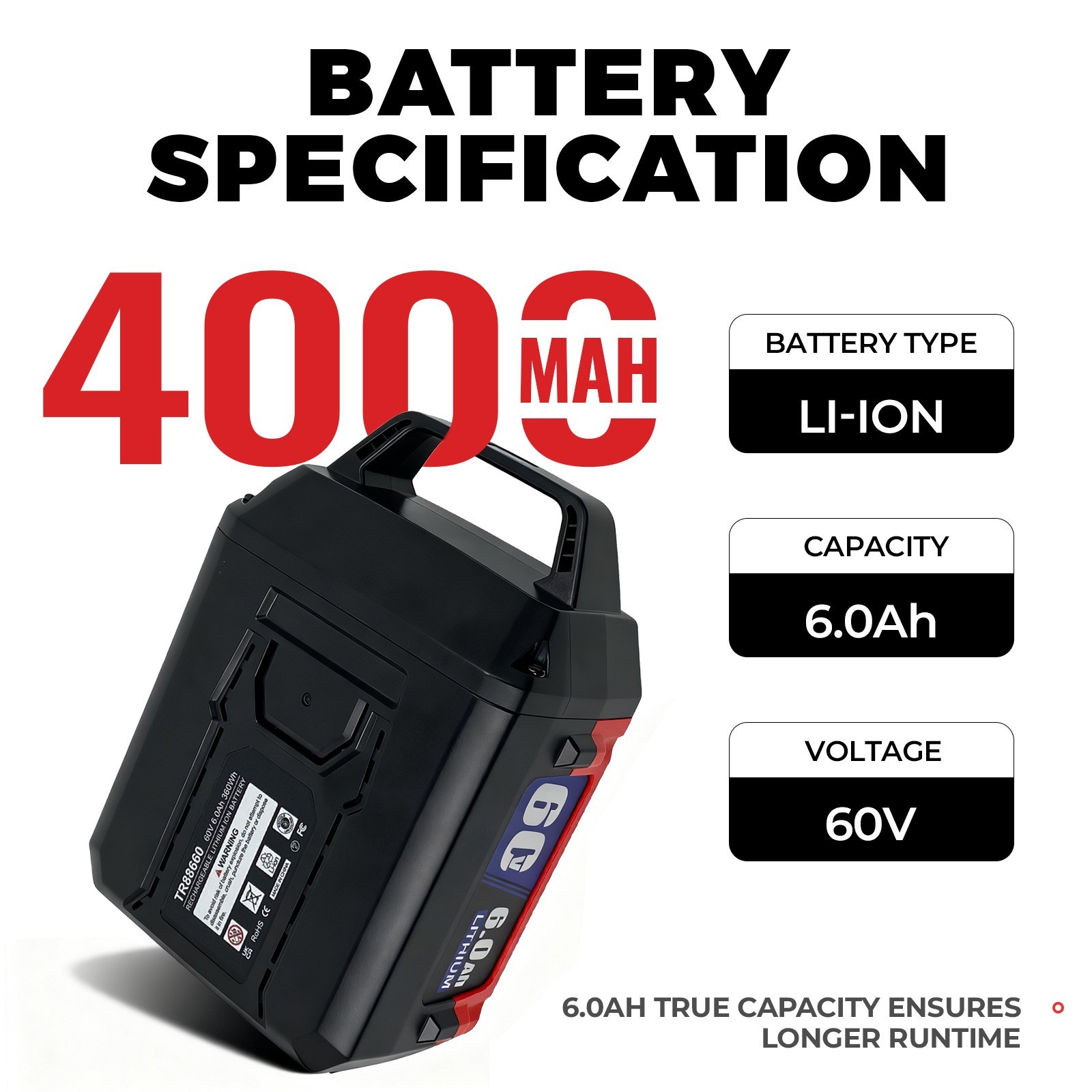 60V 6ah 4ah For Toro Flex Force Max Lithium-ion Battery L108 L135 L216 L324 L405