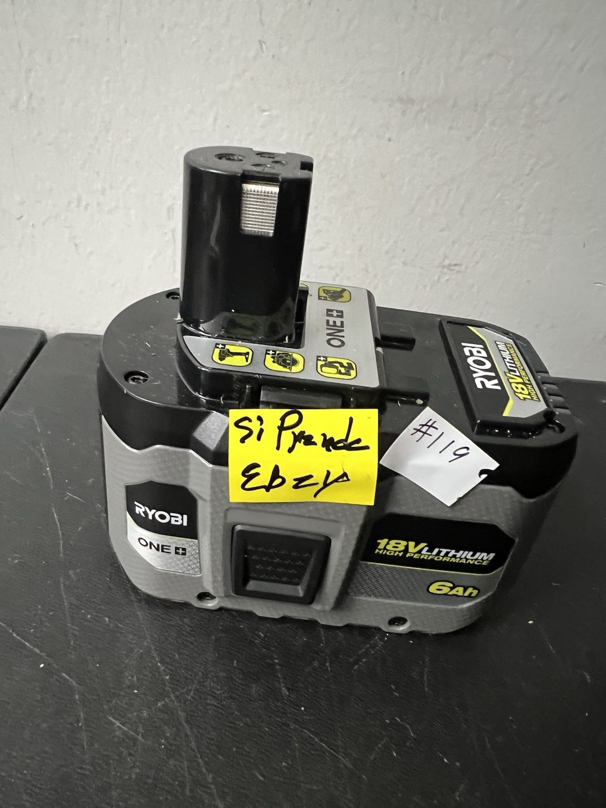 Ryobi One+ 6Ah 18V HIGH PERFORMANCE Battery PBP017
