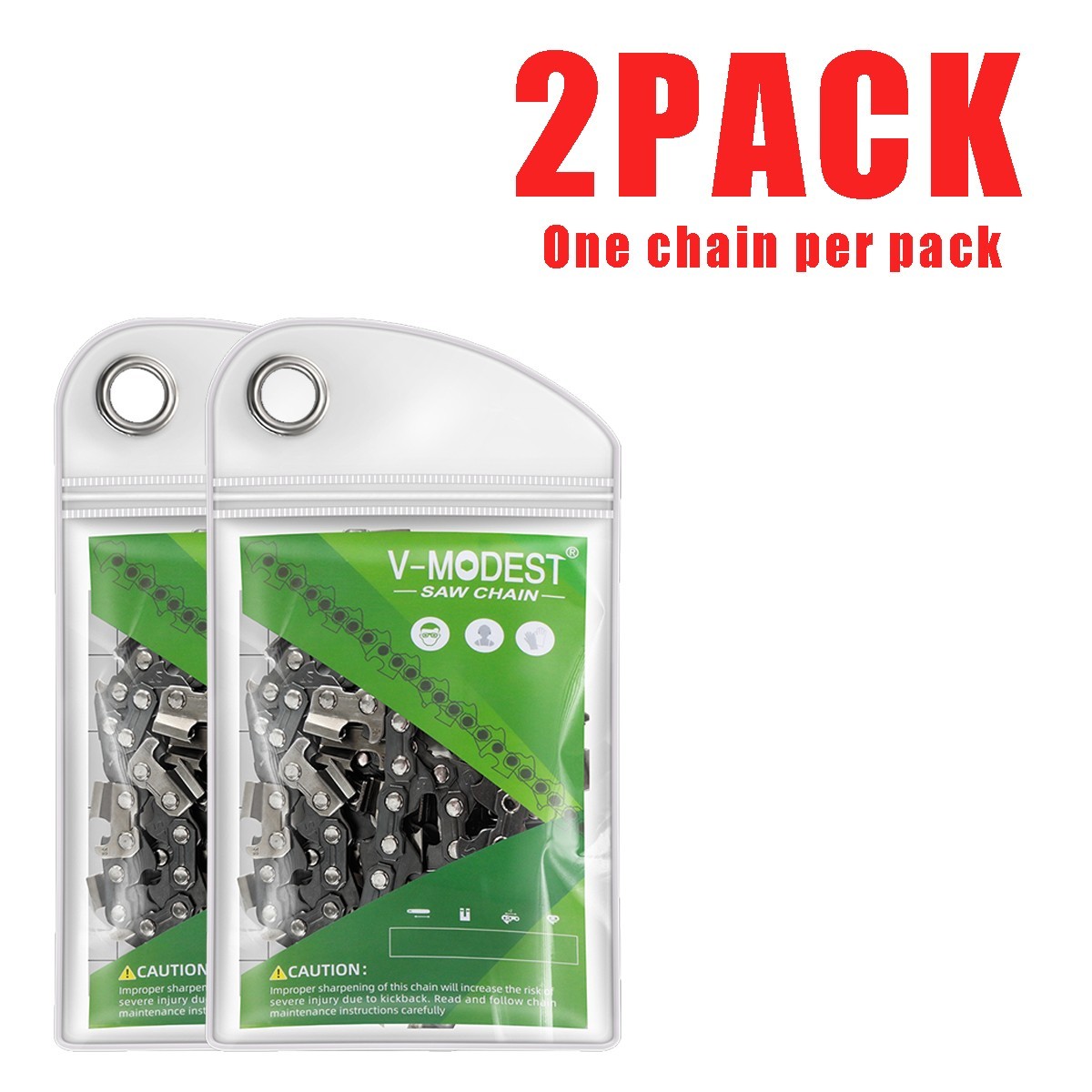 2PACK 24” Chainsaw Chain For Husqvarna 455 460, Stihl Full Chisel 3/8 050 84DL