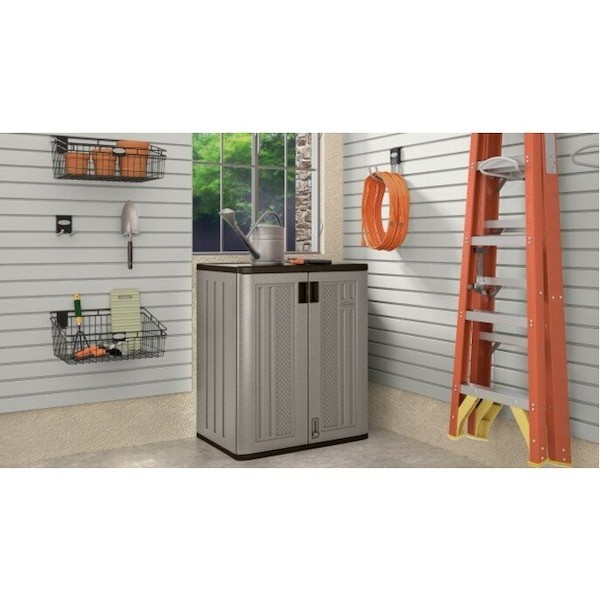 Suncast Bmc3600 Shelving Storage Cabinet, 36 In H, 30 In W, 20-1/4 In D,