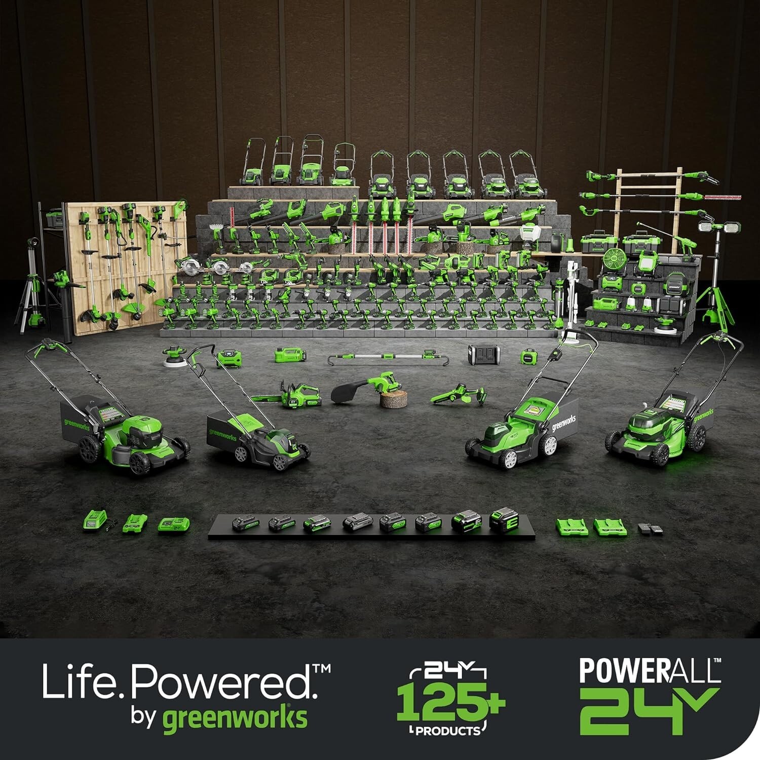 Greenworks 24V Brushless 1/4″ Cordless Impact Driver, (2) 2.0Ah Batteries, Comp