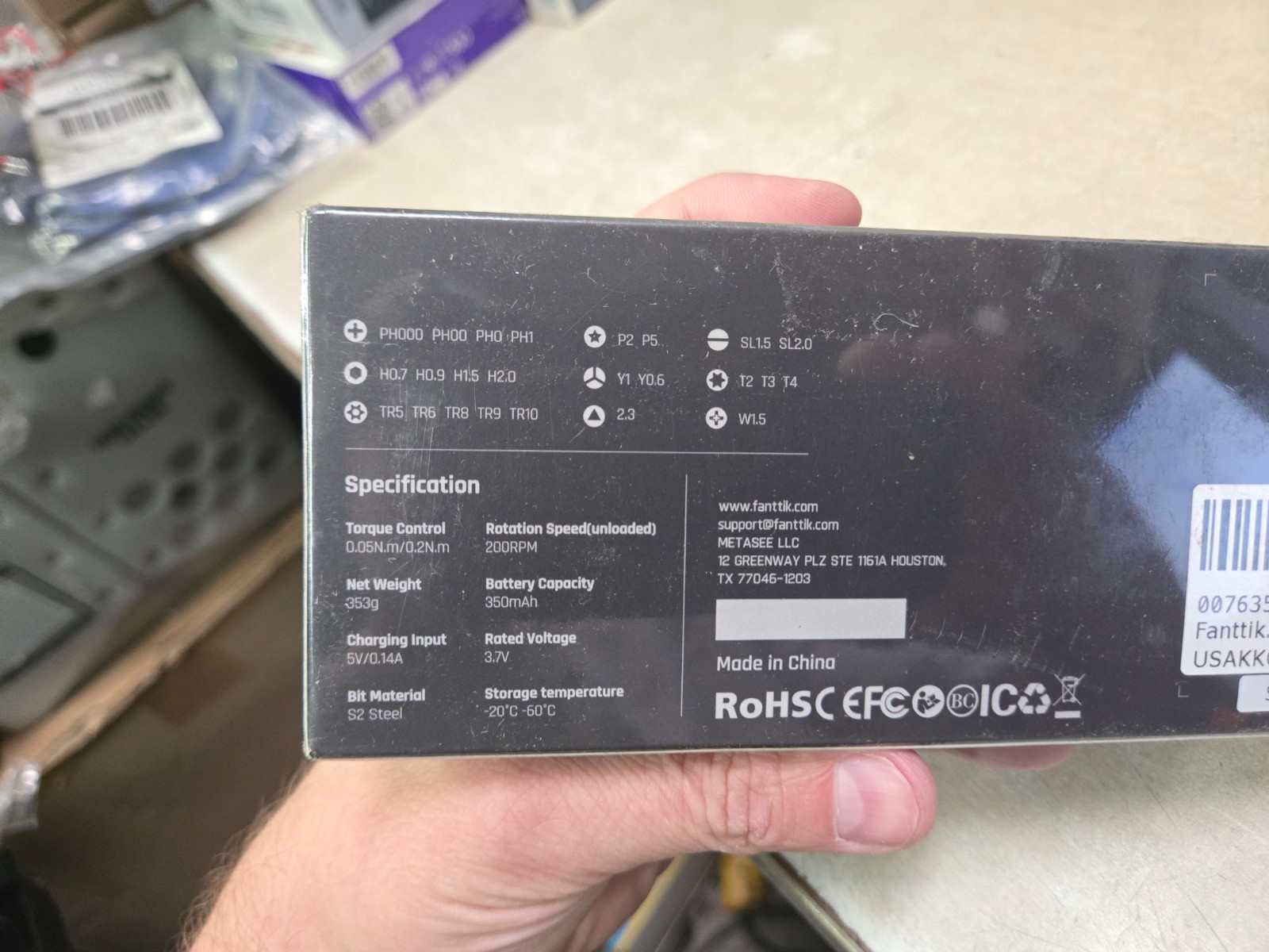 SEALED! Fanttik NEX E1 Pro 24 Bits Electric Screw Driver (200 RPM)
