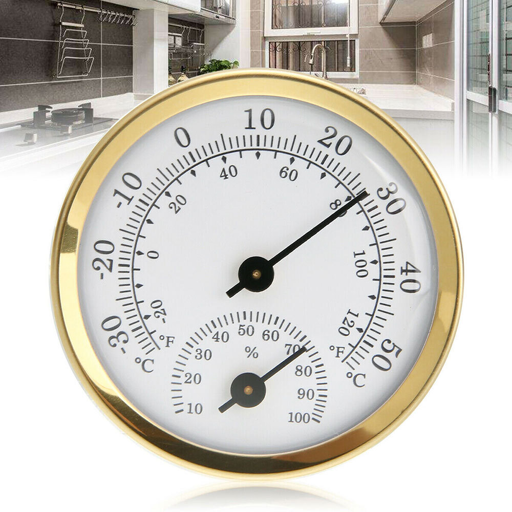 Mini Analog Humidity Temperature meter Gauge Thermometer Hygrometer Household *