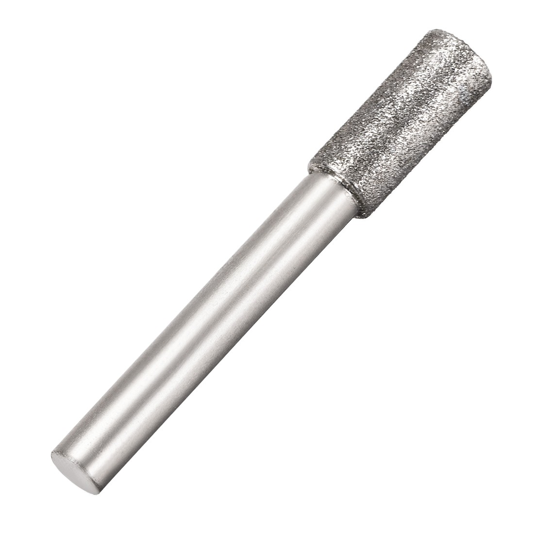 10Pcs Diamond Burrs for Rotary Tool 1/4-Inch Shank 8mm Cylindrical 120 Grit