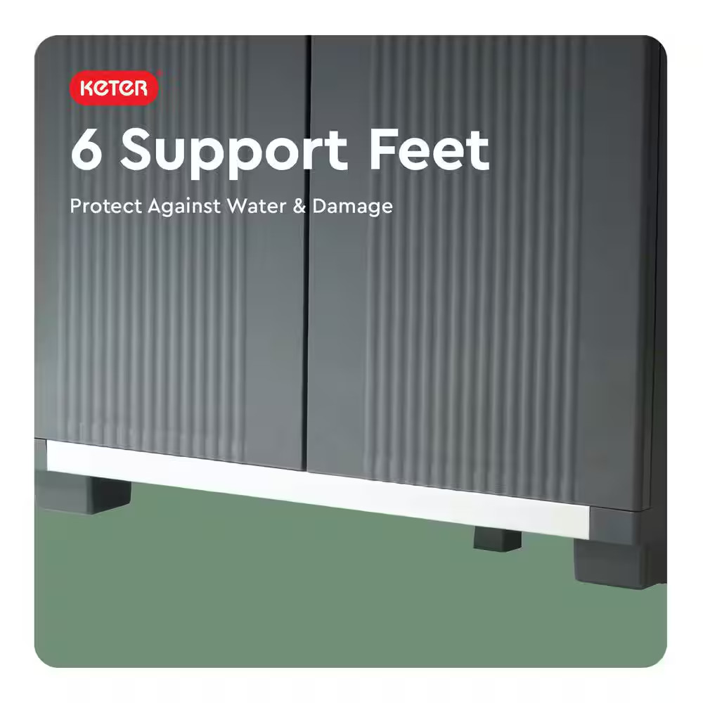 Premium One 35 In. W X 71.7 In. H. X 18.5 In. D 5-Shelf Resin Freestanding Cabin