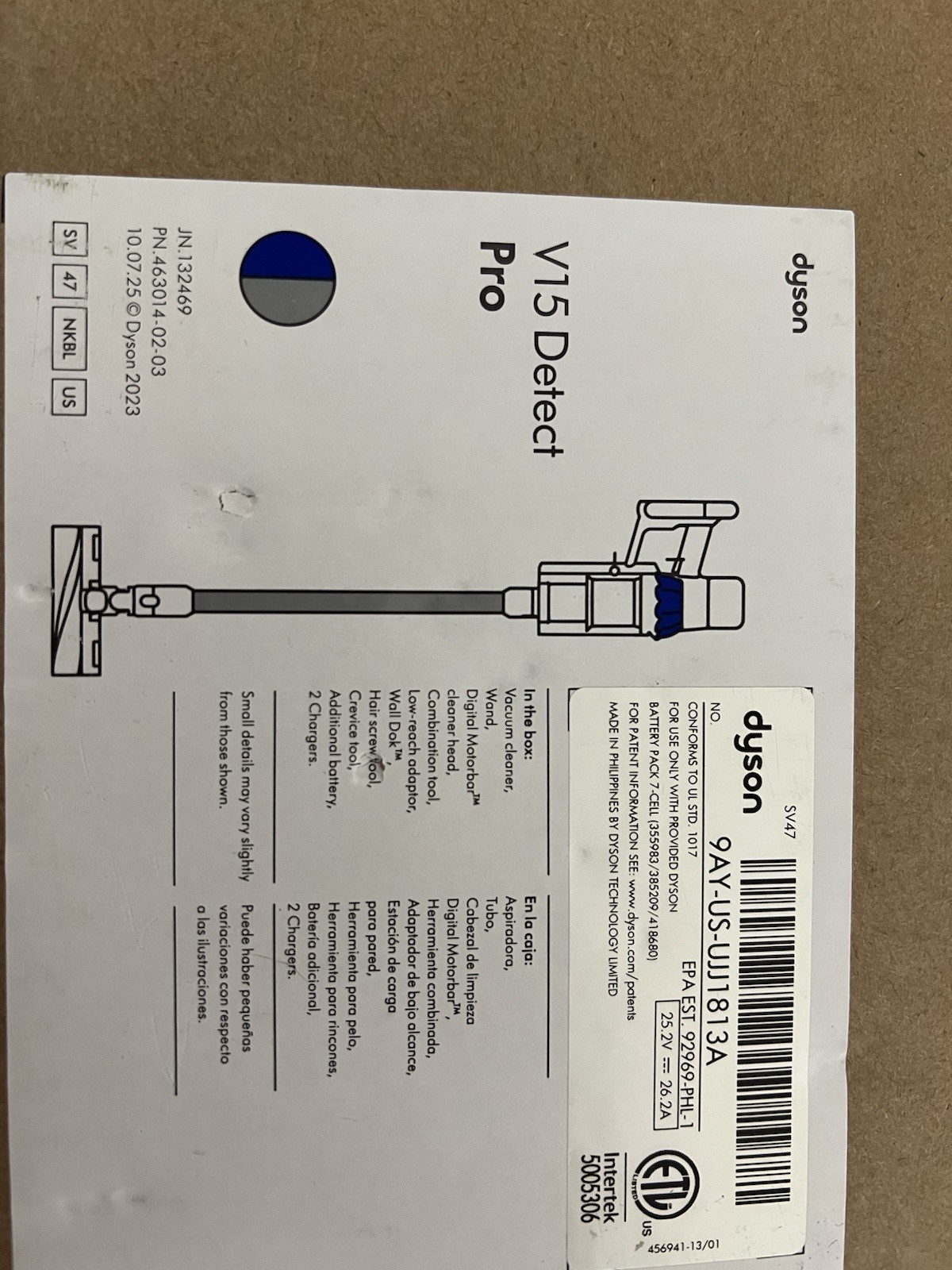 Dyson V15 Detect Pro Cordless Vacuum Cleaner Brand New Sealed