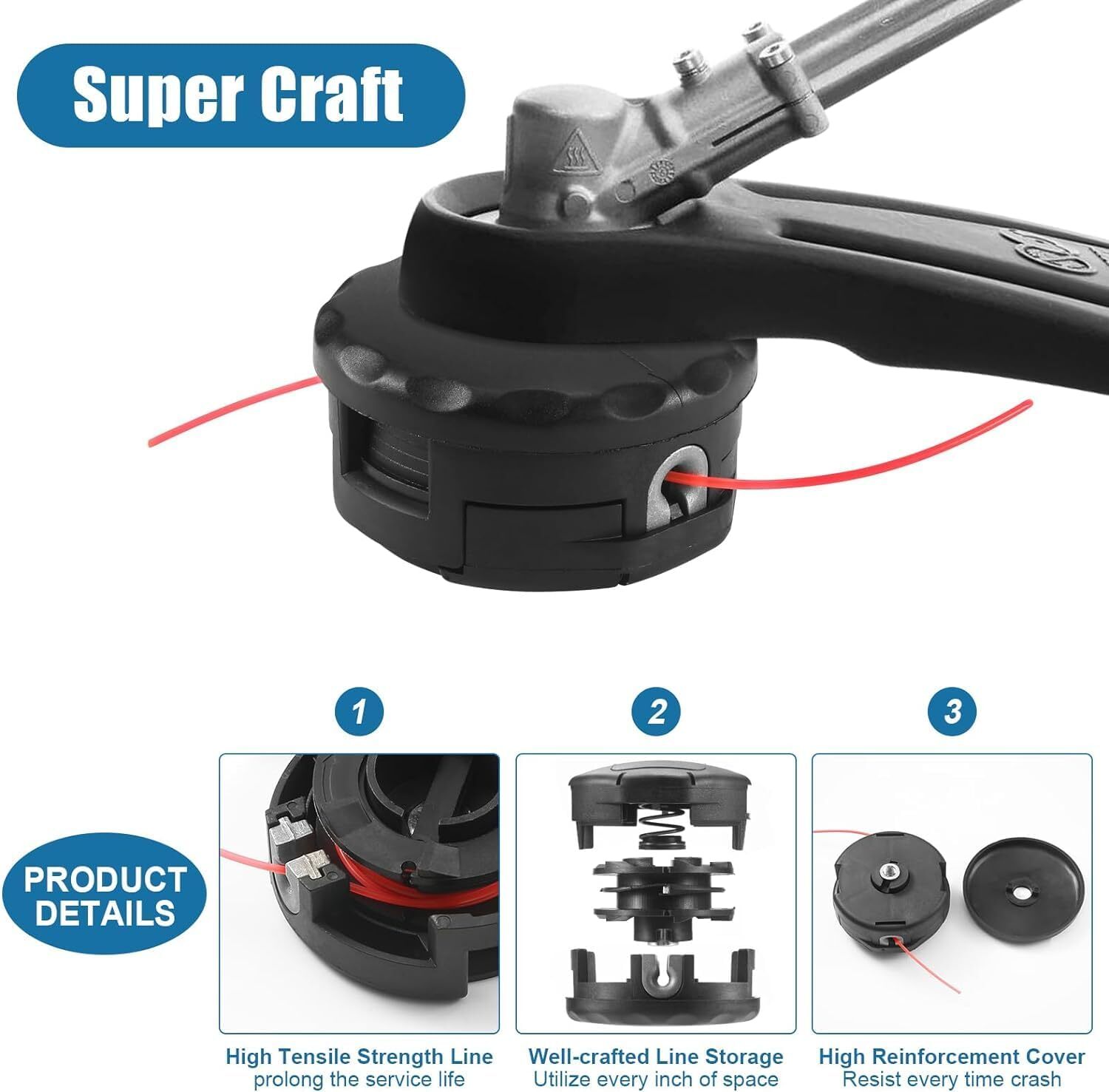 High-Quality-String-Trimmer-Head-For-Speed-Feed-400-Echo-SRM-225-SRM-230-SRM-21
