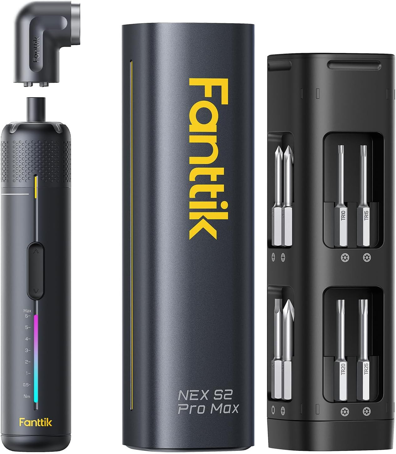 Fanttik S2 Pro Max Electric Screwdriver, Cordless Screwdriver Set, 7 Torque Sett