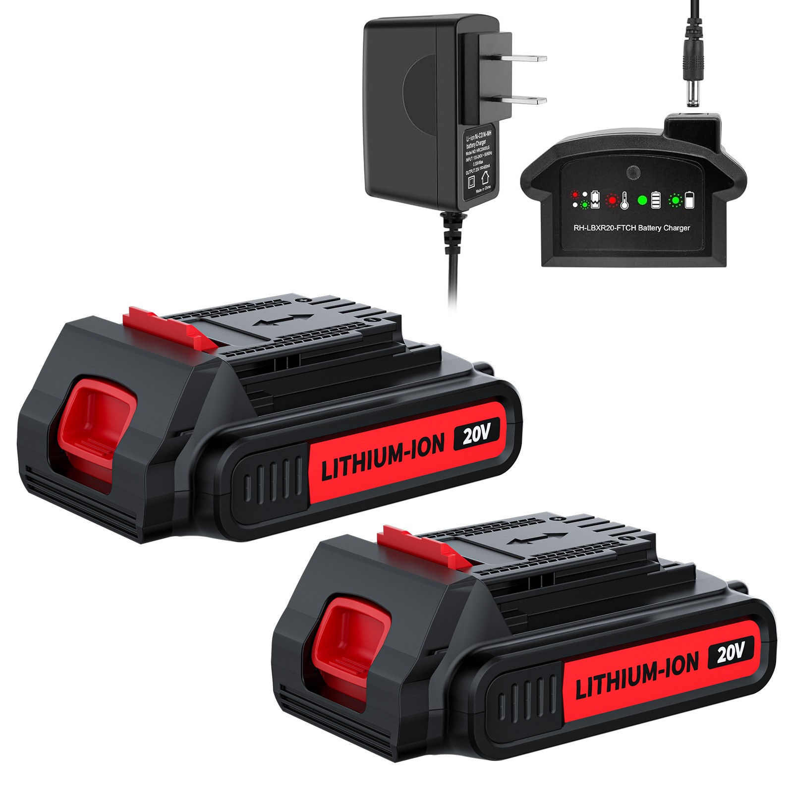 20V for Black&Decker 20 Volt MAX 3.8Ah Lithium Battery/Charger LBXR20 LB20 LBX20