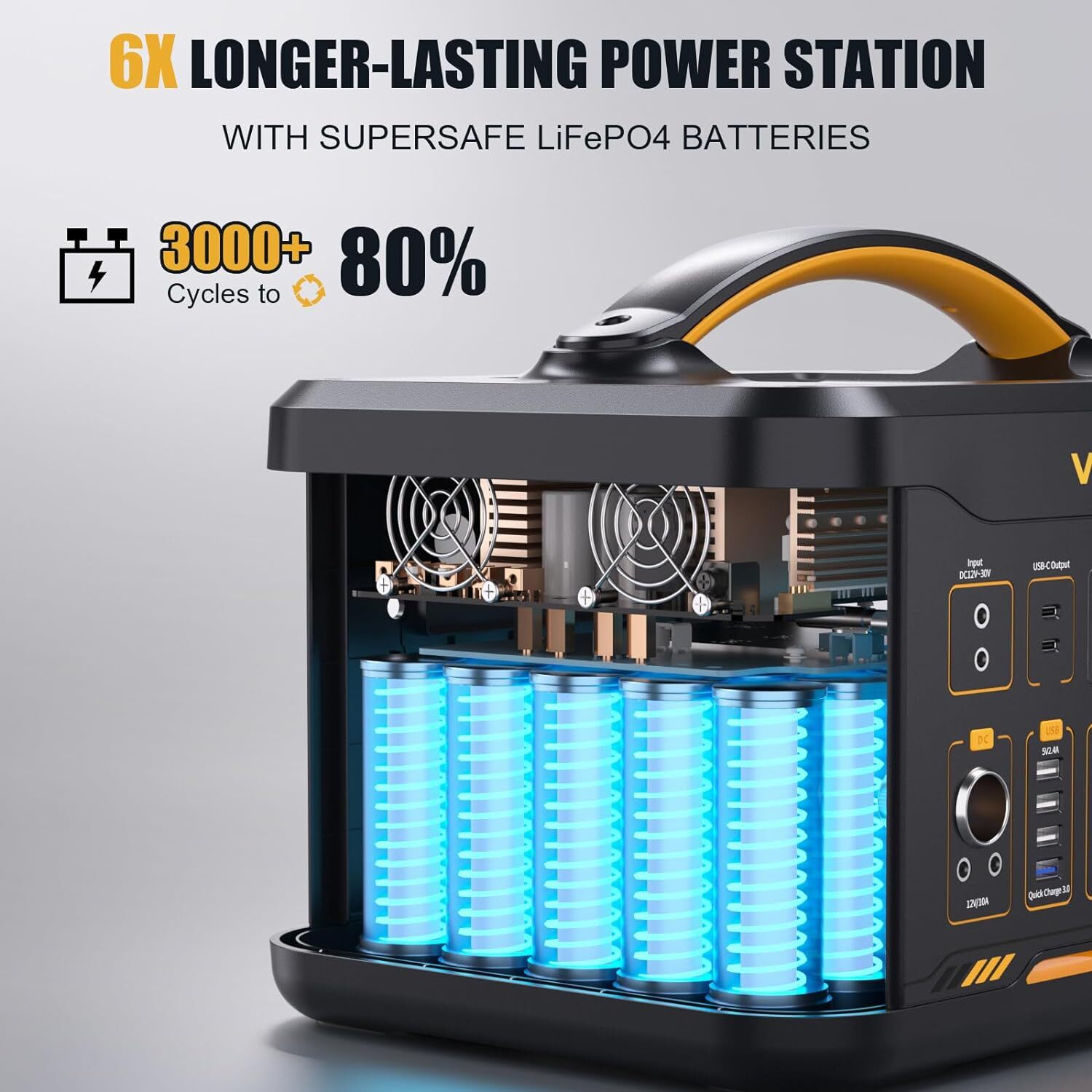 VTOMAN Jump 1800 Portable Power Station 1800W/1548Wh LiFePO4 Battery Generator