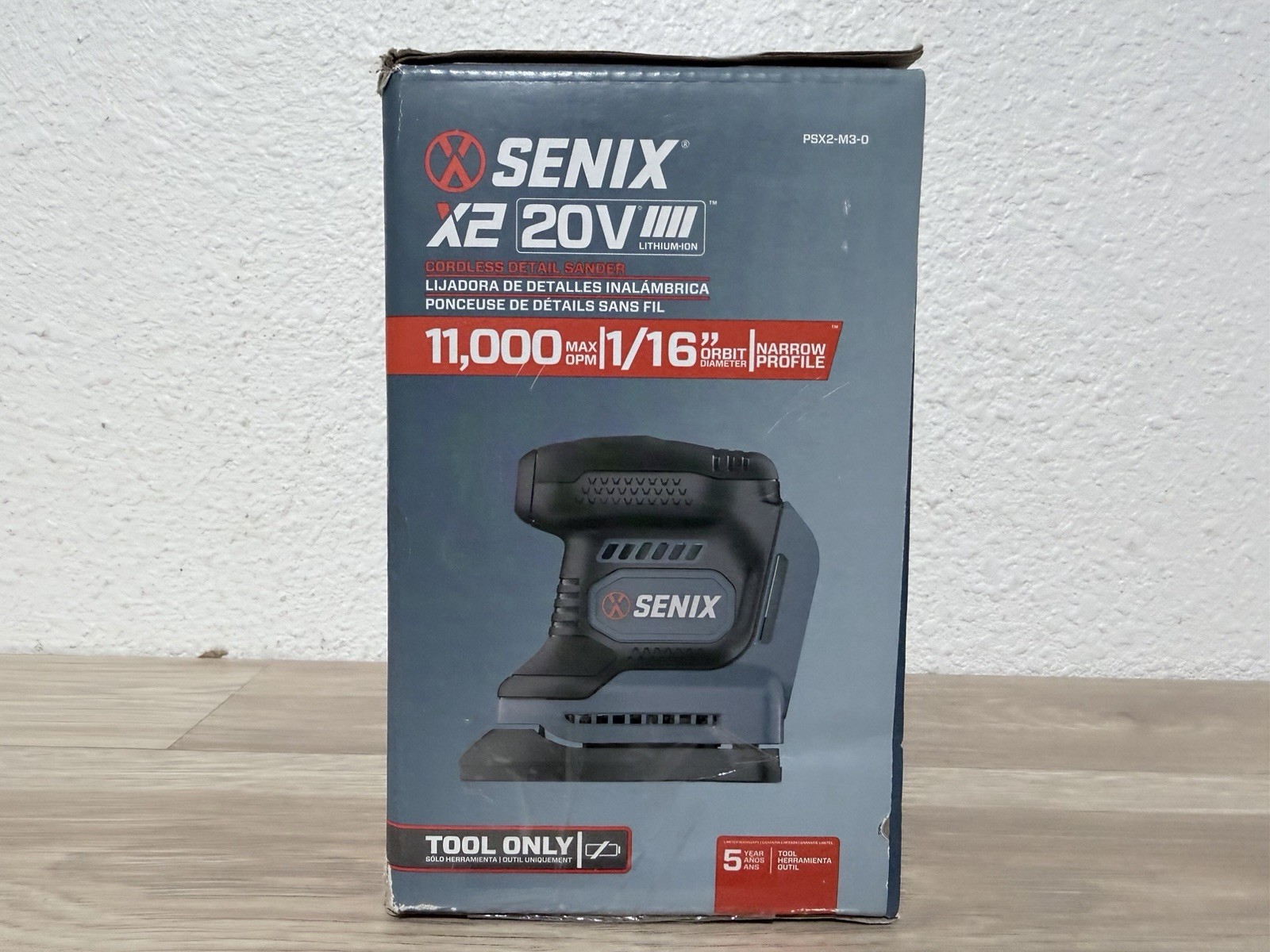 SENIX 20V Cordless Detail Sander Hand-Sander With 11,000 OPM New 1/16″ Orbit