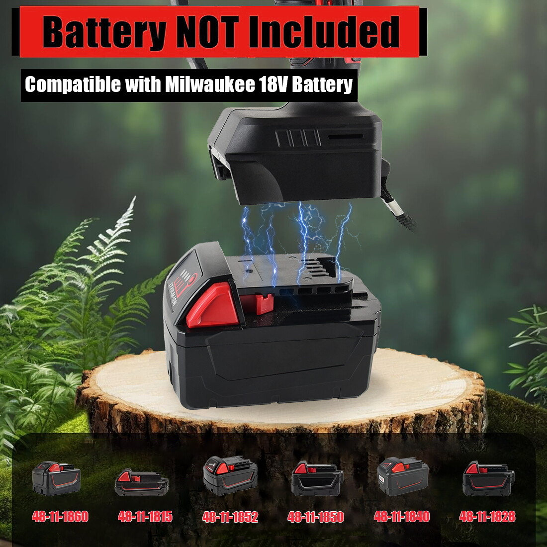 Cordless Mini Chainsaw 8 inch for Milwaukee Powered Wood Cutter NO Battery
